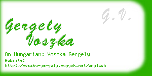 gergely voszka business card